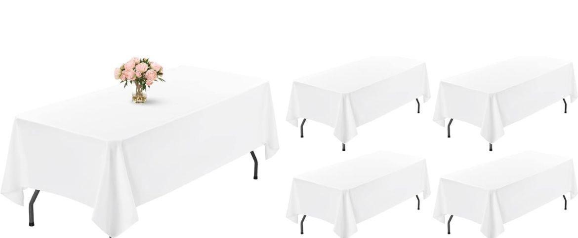 Used $41 5 Pack Table Cloth White Tablecloth