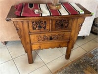 Sofa table/ cabinet 40in x 17in x 32in tall