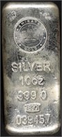 (1) 10 OZ .999 SILVER EMIRATES BAR