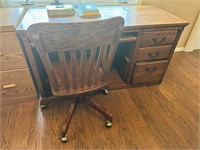 Wooden Desk with Chair