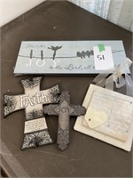 Lot of Crosses and Inspirational Items
