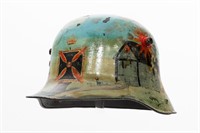 WWI US VET BRING BACK PAINTED GERMAN M16 HELMET