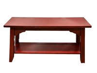 Small Red Bench