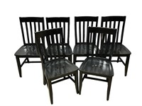 5 Black Pottery Barn Dining Chairs
