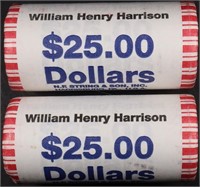 (2 ROLLS) 2009 WILLIAM HENRY HARRISON PRES DOLLARS