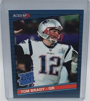 Tom Brady ACEO RP Rated Rookies Football Card
