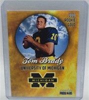 Tom Brady 1999 Rookie Phenoms Gold MI Card