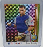 Tom Brady 1995 MLB Draft Prism Rookie Card #12