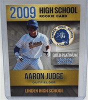Aaron Judge 2009 Rookie Phenoms LE Gold Platinum