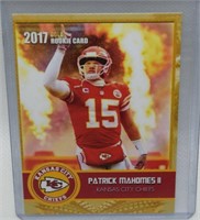 Patrick Mahomes II 2017 Rookie Gems LE Gold