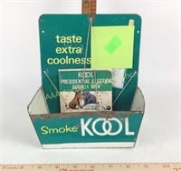 Metal Kool cigarette display , Kool presidential