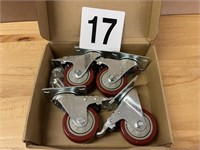 SET OF 4  3" SWIVEL CASTERS