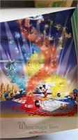 Vintage Disney world poster