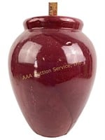 Mauve colored ceramic vase