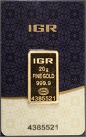 20 GRAM GOLD IGR BAR