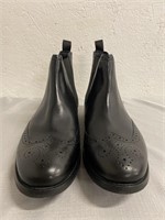 Ronnie Top Black Leather Shoes Size: 11