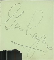 Gene Raymond signature cut