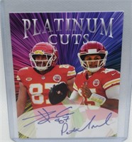 Platinum Dual Cuts LE 1k Patrick Mahomes Travis