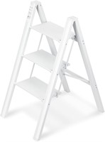 3 Step Ladder  Lightweight Portable Folding Step S