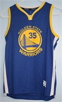Kevin Durant #35 Warriors Youth Medium Jersey
