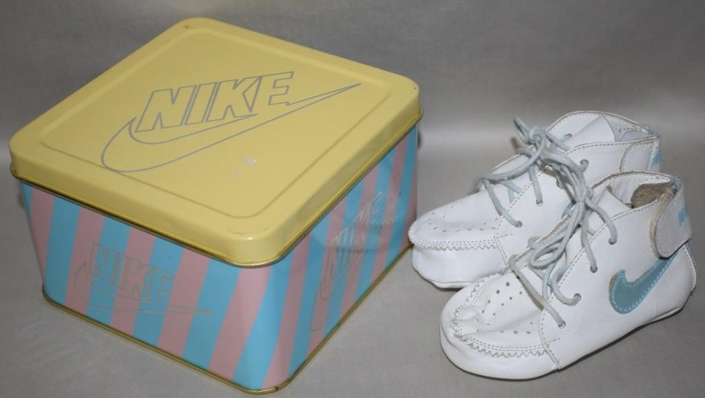 1984 Nike Swoosh Sweet Dreams Crib Shoes w/Tin