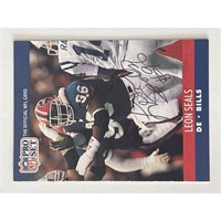 Buffalo Bills Leon Seals 1990 NFL #442 signed card