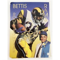 Jerome Bettis Rams Rookie of the Year NFL Facsimil