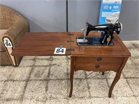 VINTAGE DE LUXE FAMILY SEWING MACHINE TABLE