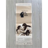 Day for Night original 1973 vintage movie poster