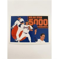 Nolan Ryan Texas Rangers 5000 Strikeouts Baseball