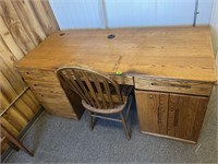 Wooden Desk with Chair