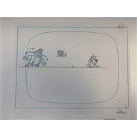 Scooby Doo original artwork for animation cel