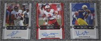 (3) 2022 Leaf Draft Metal NFL Football Autographs