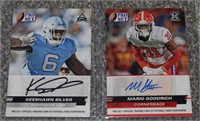 (2) 2022 Pro Set Draft NFL Football Autograph