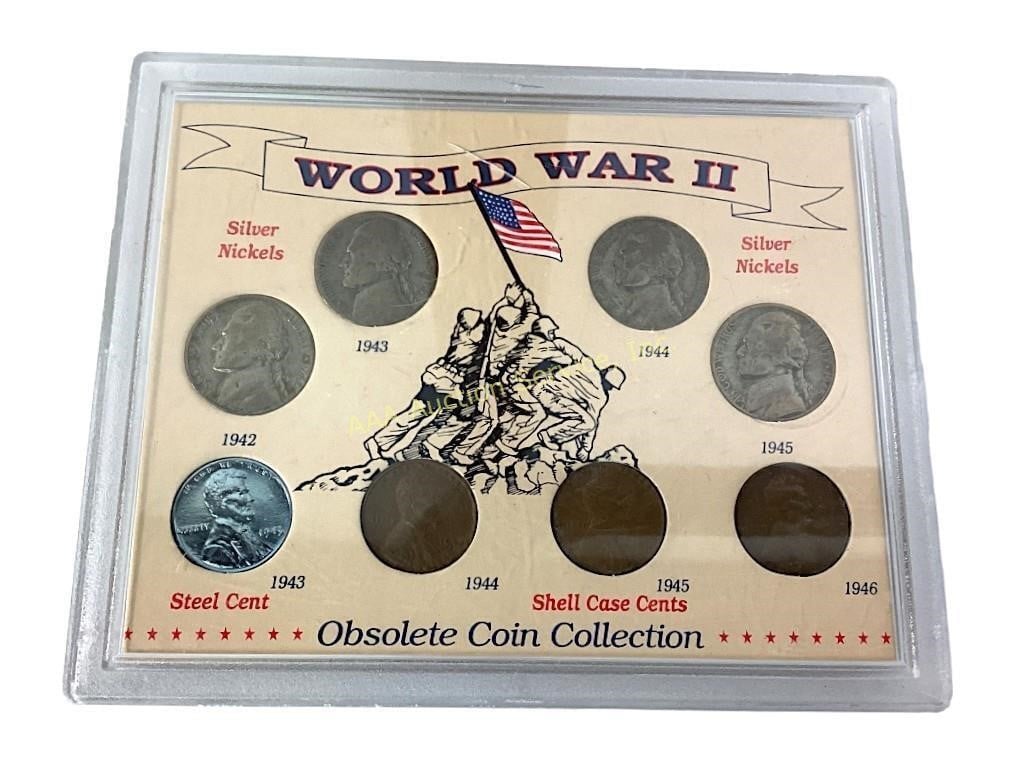 Obsolete Coin Collection World War II Silver