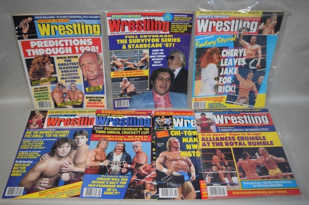 (7) Sports Review Wrestling Magazine Iss 1988-89