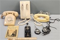 Telephones Phones & Telegraph Key Lot
