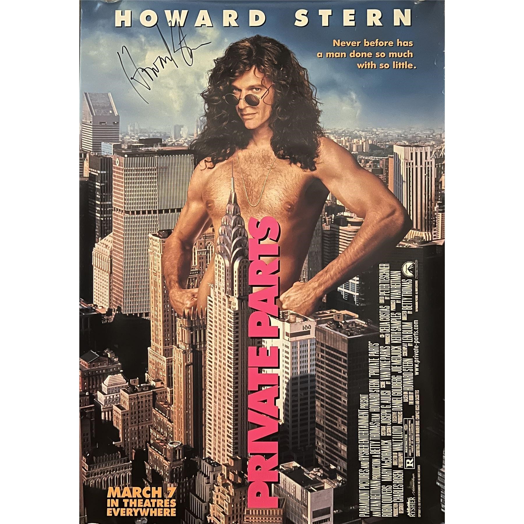 Howard Stern signed original 1997 Private Parts mo