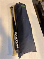 Easton Black Ops metal bat and tent