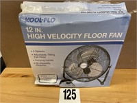 12" HIGH VELOCITY FLOOR FAN