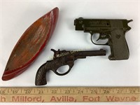 Toy Cap Gun "MODEL" "PATENT JUNE 1790", Cast
