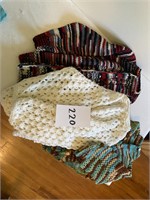Lot of Crochet Blankets