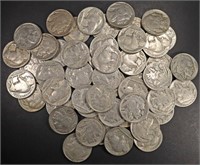 (50) FULL DATE BUFFALO NICKELS