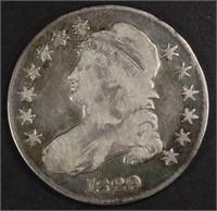 1829 CAPPED BUST HALF DOLLAR VG