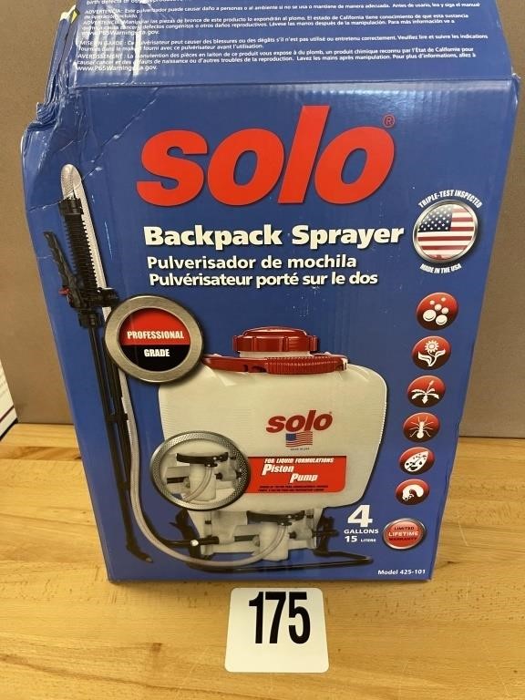 SOLO 4 GAL. BACKPACK SPRAYER