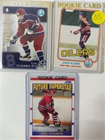 3 Rookie Cards incl Lindros, Ovechkin & Kurri