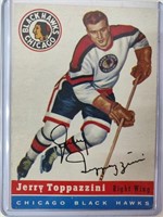 1954 Topps Jerry Toppazzini Hockey Card