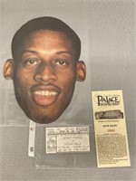 Dennis Rodman Portrait Cutout & Game Ticket