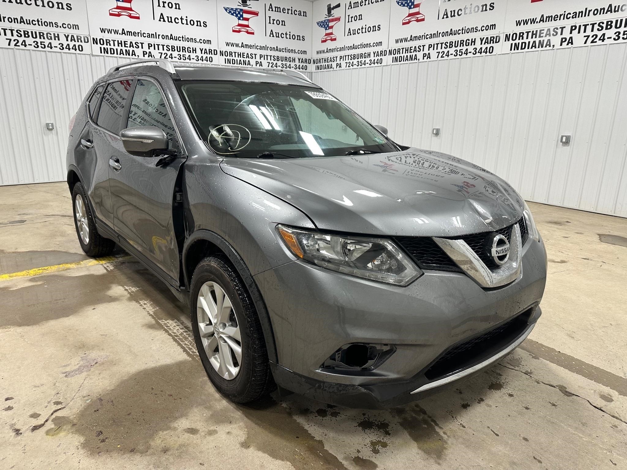 2015 Nissan Rogue SUV-Certificate of Salvage