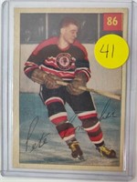 1956 Parkhurst Pete Conacher Hockey Card
